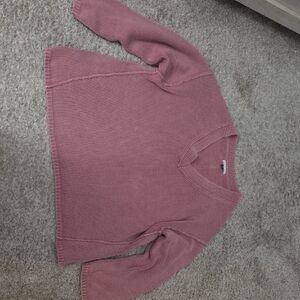 American Eagle Outfitters Mauve V-Neck Sweater